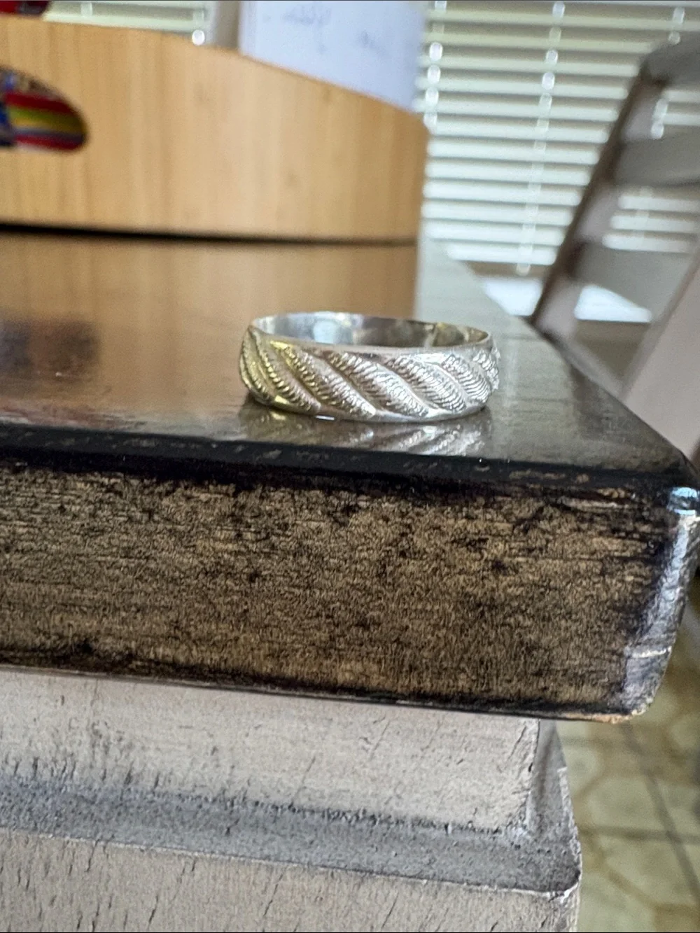 Sterling Silver Textured Ring